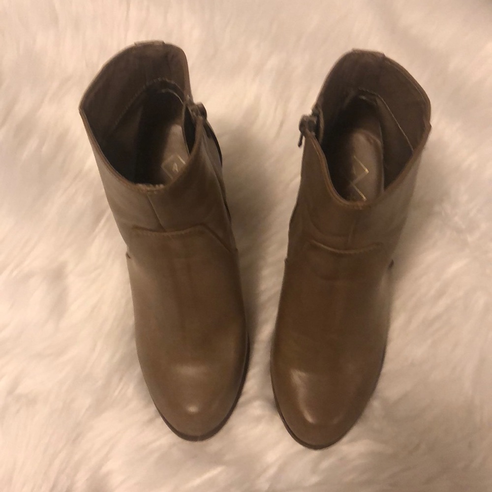 Tan booties